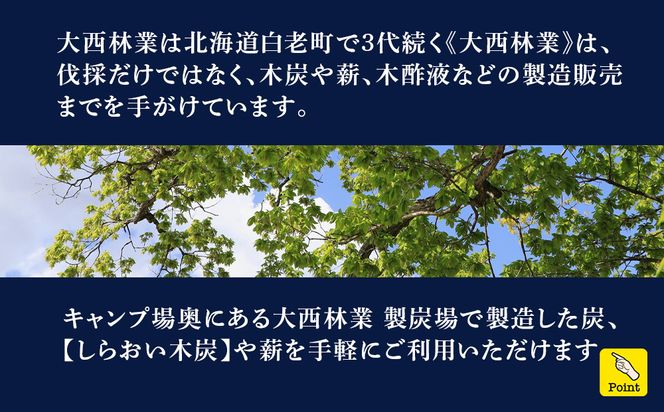 キャンプ場 利用補助券 ブウベツの森 北海道 白老町 （20,000円分） AZ028