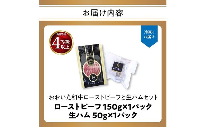 【A05055】おおいた和牛ローストビーフと生ハムセット