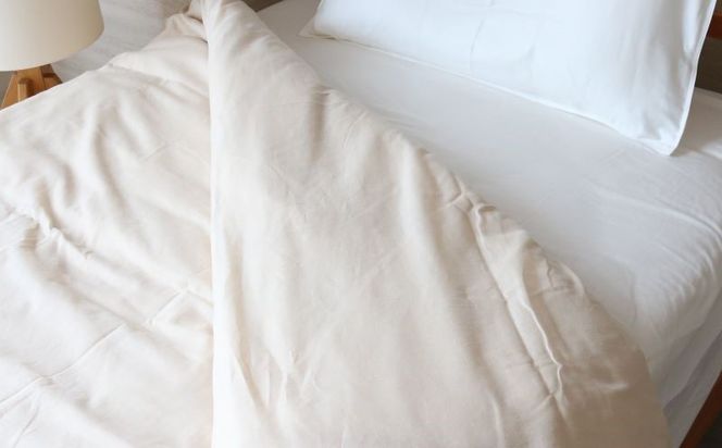 HB068　一重ガーゼやさしい和晒掛けふとんカバー　シングルサイズ　ベージュ