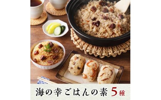 a12-138　海の幸 ごはんの素 5種 詰合せ セット