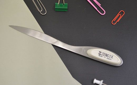 H10-166 ステンレス ペーパーナイフ2本セット赤白 S-PN―RW