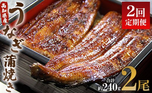 【2回定期便】うなぎ屋きた本 うなぎ蒲焼き120g 2尾(無頭) Wun-0023