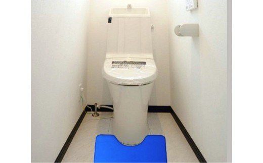 お手入れ簡単！クロッツ やわらかトイレマット_0248N