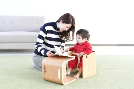 ND-4 HOPPL（ホップル）　コロコロベビーチェア（ブルー）