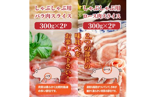 美味しい大分県産豚のしゃぶしゃぶ/ロース＆バラ肉1.2kg_0045N