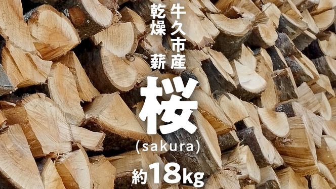 牛久市産 乾燥 薪 桜 ( さくら ) 約 18kg 天然木 マキ 乾燥薪 広葉樹 キャンプ アウトドア 焚火 焚き火 薪ストーブ 暖炉 たき火 野外  屋外 バーベキュー薪 ピザ窯の薪 グリル焼 [DP010us]（茨城県牛久市） | ふるさと納税サイト「ふるさとプレミアム」