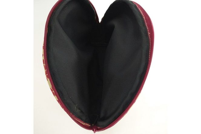 シルク・ちりめんポーチ （小桜文様）薄黄色　TR00014