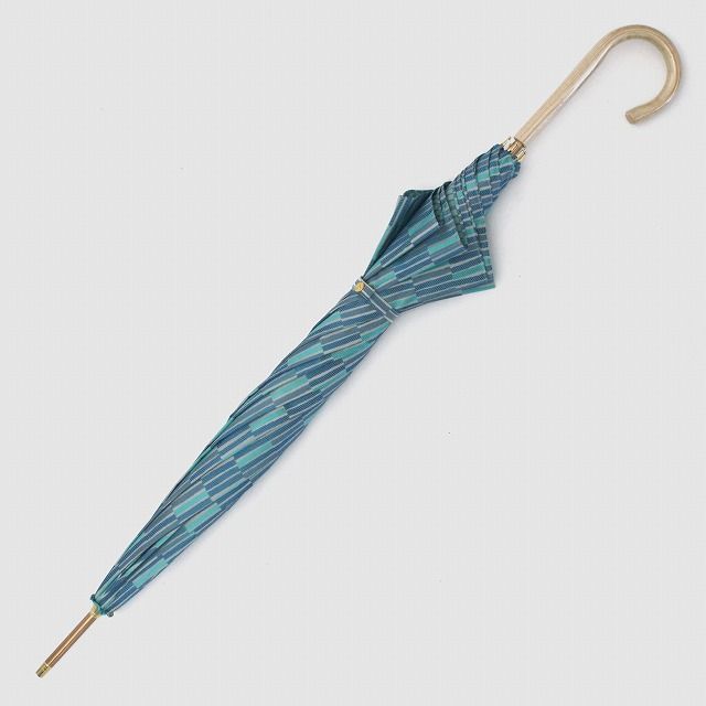 CB009　【槙田商店】晴雨兼用長傘　ノルディック　小枝　ブルー