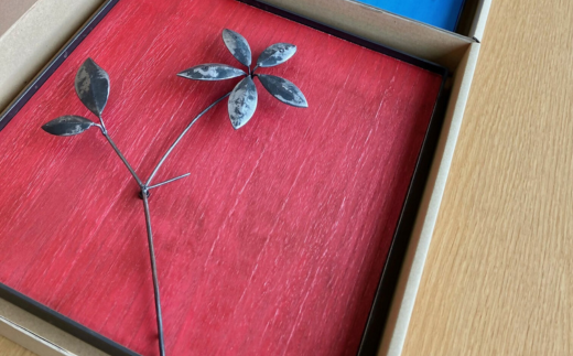 作品「梵（そよぎ）～夏」 S 約310×310mm 【 彫刻 作品 芸術 鉄