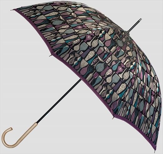 槙田商店 長傘 スティグ リンドベリ【POTTERY】パープル(ポテリー) 晴雨兼用 FAA5056