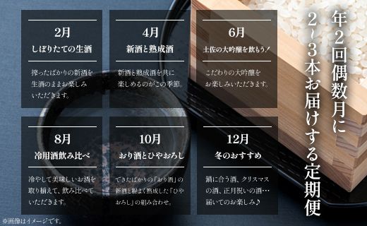 【偶数月定期便・年2回お届け】地酒豊能梅の頒布会 日本酒お楽しみ便 Wgs-0094