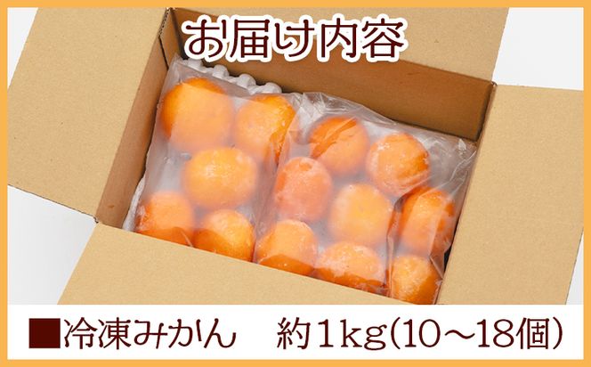冷凍みかん 1kg 国産 蜜柑 ミカン 山北みかん フルーツ 冷凍フルーツ スムージー アイス サワー 果物 自然栽培 高知県 香南市 冷凍 eh-0038