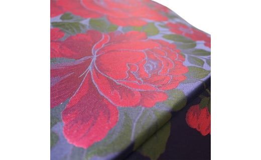 槙田商店【晴雨兼用】長傘 ”絵おり” 大バラ：紺 FAA5071
