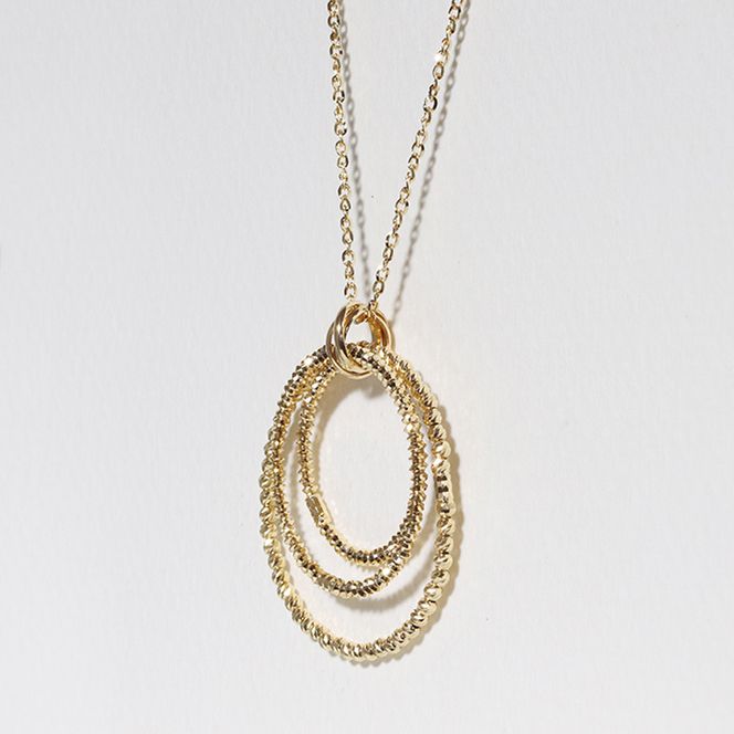 K18　ミラーボール華やかペンダント（小） BQ-126