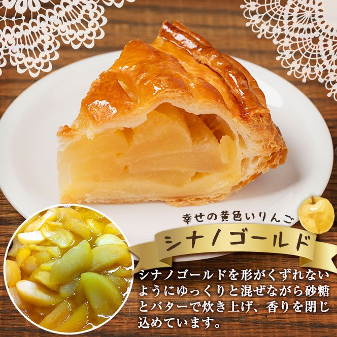 isa202 ＜期間限定・2026年2月発送分＞アップルパイ(約15cmホールタイプ) 国産 りんご 林檎 リンゴ シナノゴールド スイーツ 焼き菓子 洋菓子 お菓子 おかし パイ おやつ 【新富大生堂】