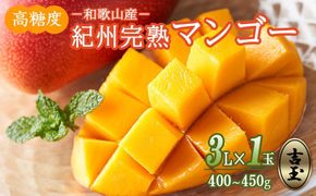 ◆先行予約◆和歌山県産　紀州完熟マンゴー『吉玉』1玉入り［2026年7月下旬から8月下旬頃順次発送予定］［MG21］ 303446_AB96063
