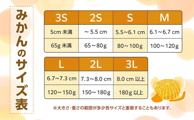 和歌山県産 糖度 12.5度以上 訳あり みかん 3kg 3Ｓ～Ｌサイズ混合【MG56】 303446_AB96091