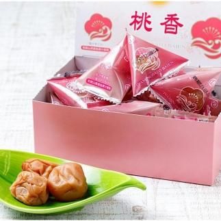 紀州南高梅 はちみつ梅干＆桃の梅干（テトラピロー）各12個入り【US11】 303446_CB90008