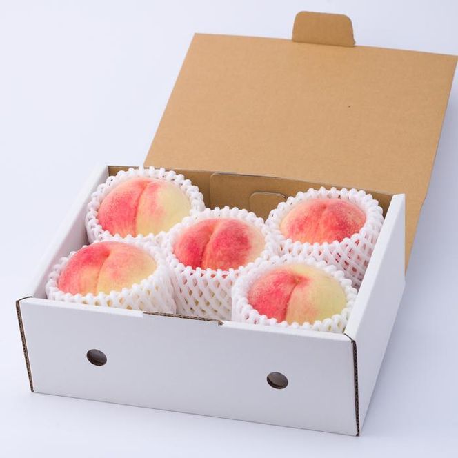 和歌山県産 桃 5玉～6玉 約1.5kg 秀品［US35］ 303446_CB90032