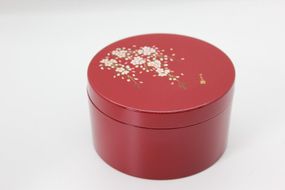 紀州漆器　ボンボニエール　朱　桜さくら【NT7】 303446_CJ014