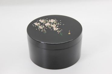 紀州漆器　ボンボニエール　黒　桜さくら【NT8】 303446_CJ015