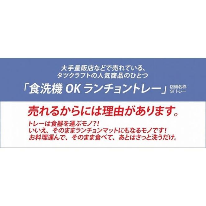 【ピンク×グリーン2枚組】ST ランチョン トレー L 39cm ミルキー チェック タツクラフト 【Tk105】 303446_DA90040VC09