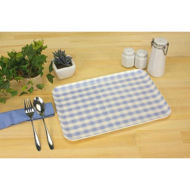 【ブルー2枚組】SRトレー M 33cm ミルキーチェック タツクラフト 【Tk176】 303446_DA90084VC01