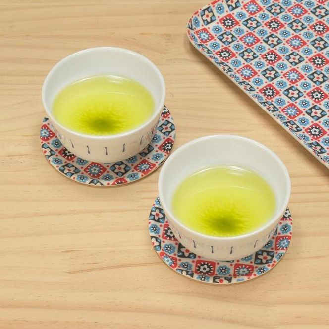 タツクラフト 友禅和紙コースター 5枚セット 花入り格子 【Tk342】 303446_DA90140VC07