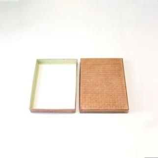 柿渋塗 四つ目箱 便せんサイズ こげ茶布付【TN82】 303446_XB46