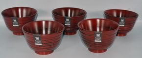 ◇はもん汁椀 根来 5個入り【TN65】 303446_XB90062