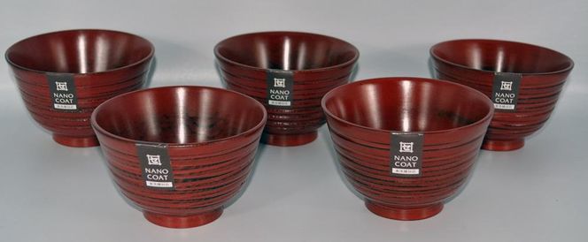 ◇はもん汁椀 根来 5個入り【TN65】 303446_XB90062