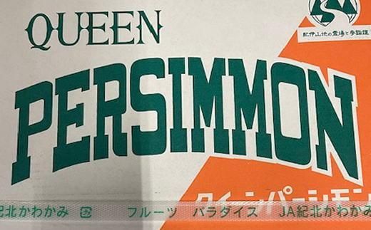 大玉サイズ 平たねなし柿「クイーンパーシモン」約4kg （10玉～12玉おまかせ）★2025年10月中旬頃より順次発送【TM86】 303446_XH92194