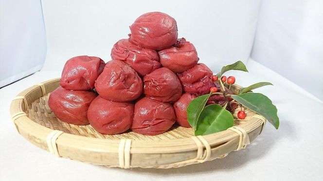 【ギフト用】高級南高梅しそ漬梅400g入 紀州塗箱 網代模様仕上 【SW83】 303446_XJ036-GFT