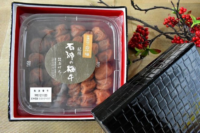 【ギフト用】高級南高梅 白干梅800g入 紀州塗箱 網代模様仕上 【SW72】 303446_XJ041-GFT