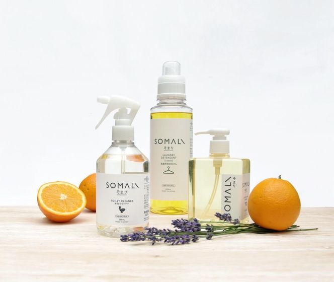SOMALI ギフトJ ・台所セット(キッチンクリーナー・台所用石けん・かやおりふきん） 242161_AJ004
