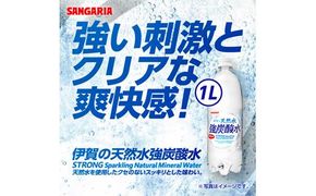 サンガリア伊賀の天然水 強炭酸水2ケース（1リットル×24本） 242161_AQ006