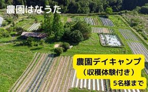 農園はなうた 農園デイキャンプ（収穫体験付き） 5名様まで 242161_AY002