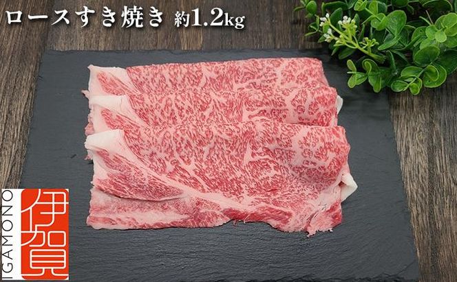 伊賀牛 ロースすき焼き 約1.2kg 242161_AZ041