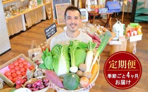 忍びの国の野菜セット（12品以上）季節毎に4回お届け 242161_BA004