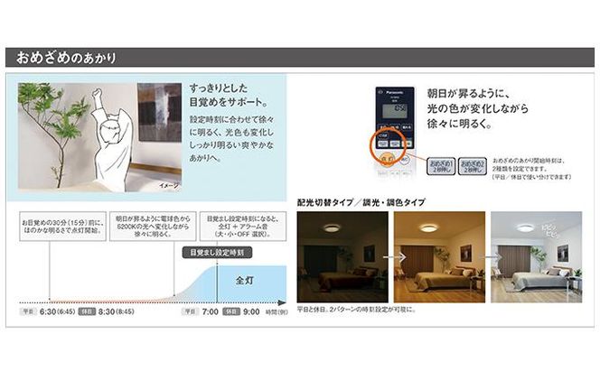 パナソニック【LGC31603】寝室用LEDシーリングライト 調光・調色タイプ 8畳用 242161_BQ002