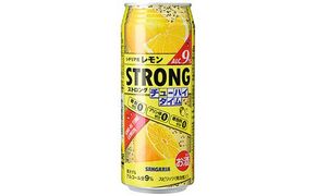 サンガリア ストロングチューハイタイム ゼロレモン 490ml×24本 242161_CA006