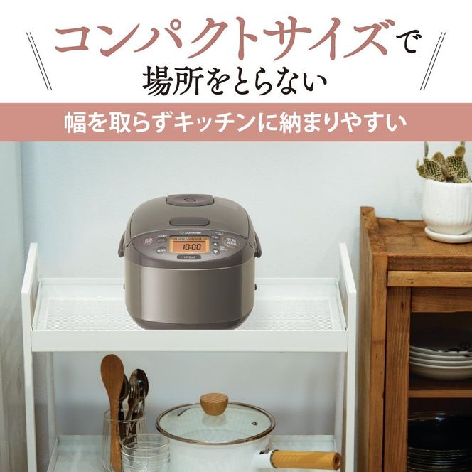 象印 IH炊飯ジャー ( 炊飯器 )「 極め炊き 」 NP-GL05-XT 3合炊き ステンレスブラウン 272183_AK116