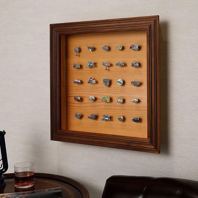 【受注生産】yamacolle KIFUKU  L　Sugi brown＜登山バッジ コレクションケース＞スギ・ブラウン 272183_BP04