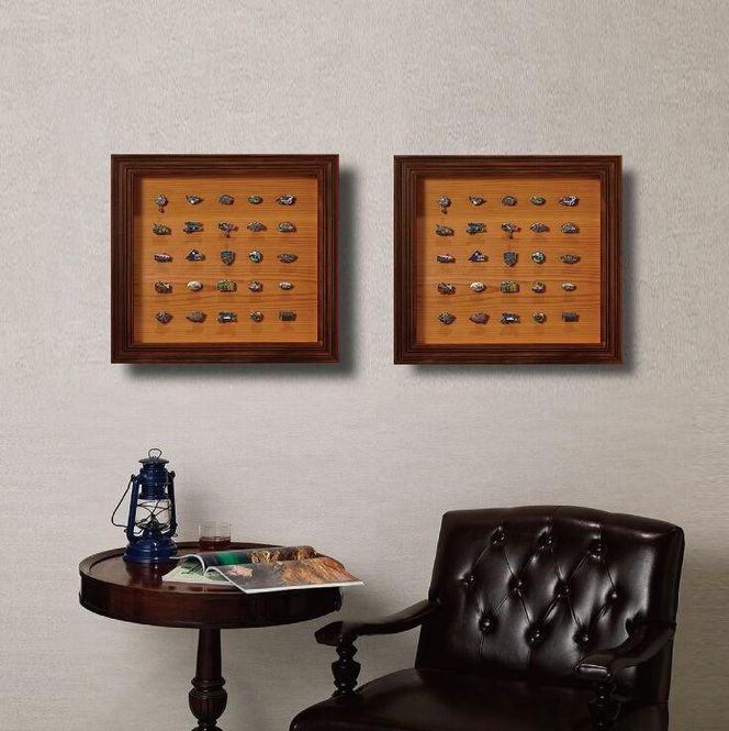 【受注生産】yamacolle KIFUKU  L　Sugi brown＜登山バッジ コレクションケース＞スギ・ブラウン 272183_BP04