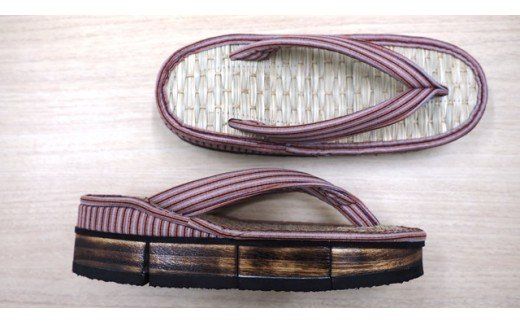 呉服屋さんの七島イ焼桐下駄（レギュラータイプ）_29014C