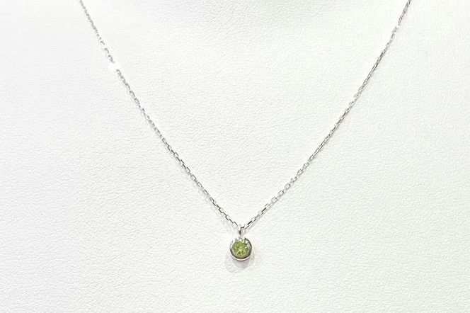 【プレゼント包装付き】誕生石ペンダント（シルバー）チェーン40cm 232238_WW030-PR