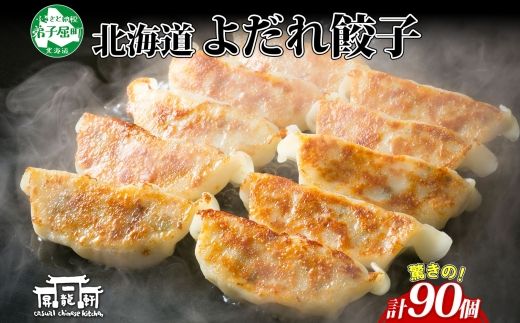 1813. よだれ餃子 10個入 9パック 計90個 生 餃子 ぎょうざ ギョウザ ギョーザ 冷凍 中華 豚 肉 野菜 厚皮 焼き 惣菜 お取り寄せ 昇龍軒 送料無料 北海道 弟子屈町 30000円