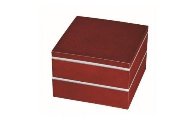 6.0寸 二段重箱 ななこ シール蓋・仕切り付【YG99】 303446_CC21