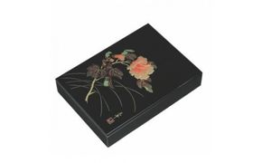 初夏の華展に　花台盆栽台＆裏表朱色✖️黒2色敷板三枚付き 木製 丸板 花台 敷板 玄関 黒/朱 7号(21cm) 人形台【YG363