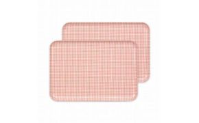【ピンク2枚組】ST ランチョン トレー L 39cm チェック タツクラフト 【Tk109】 303446_DA90041VC02